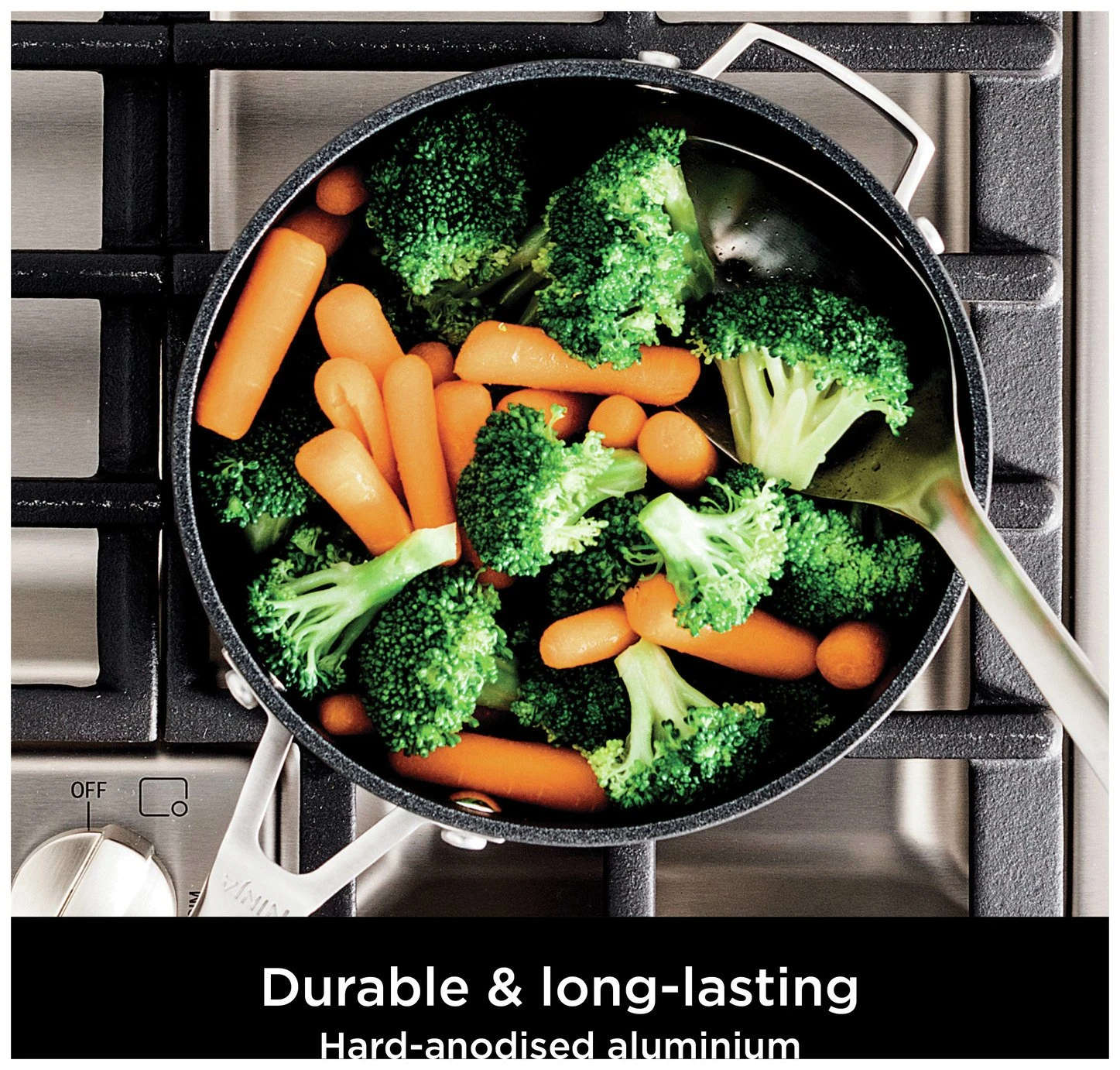 Ninja Zerostick Stackable 2 Piece Non Stick Pan Set - Image 2