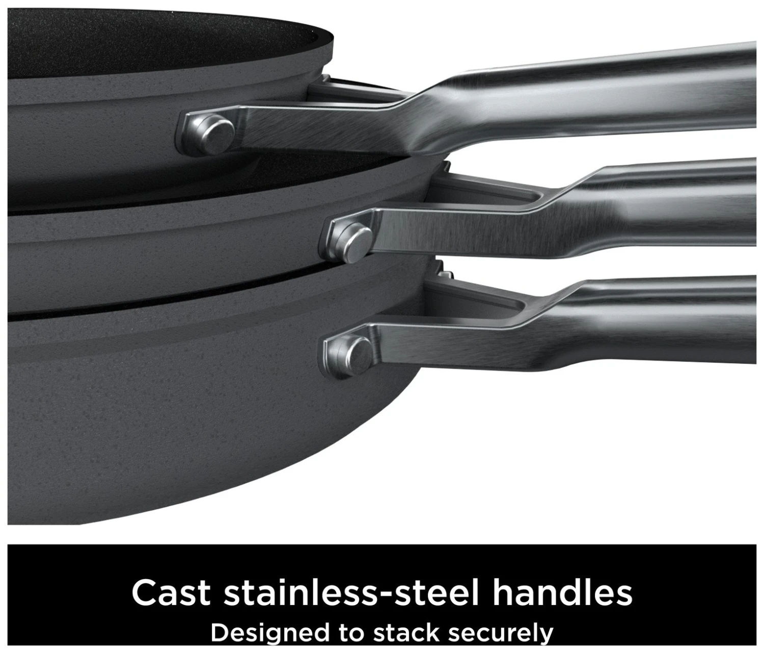 Ninja Zerostick Stackable 2 Piece Non Stick Pan Set - Image 3