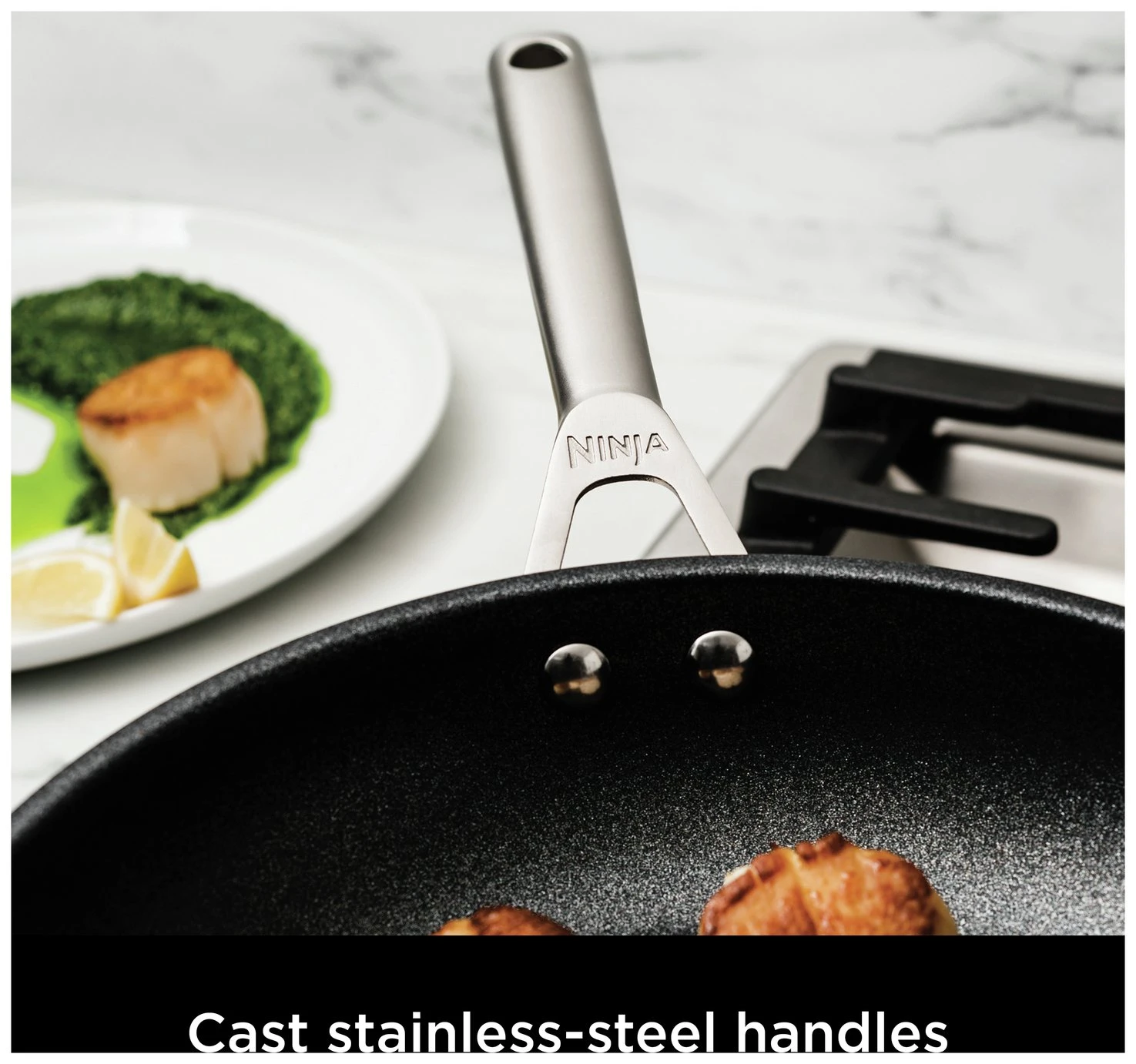 Ninja Zerostick 28cm Stainless Steel Non Stick Frying Pan - Image 7