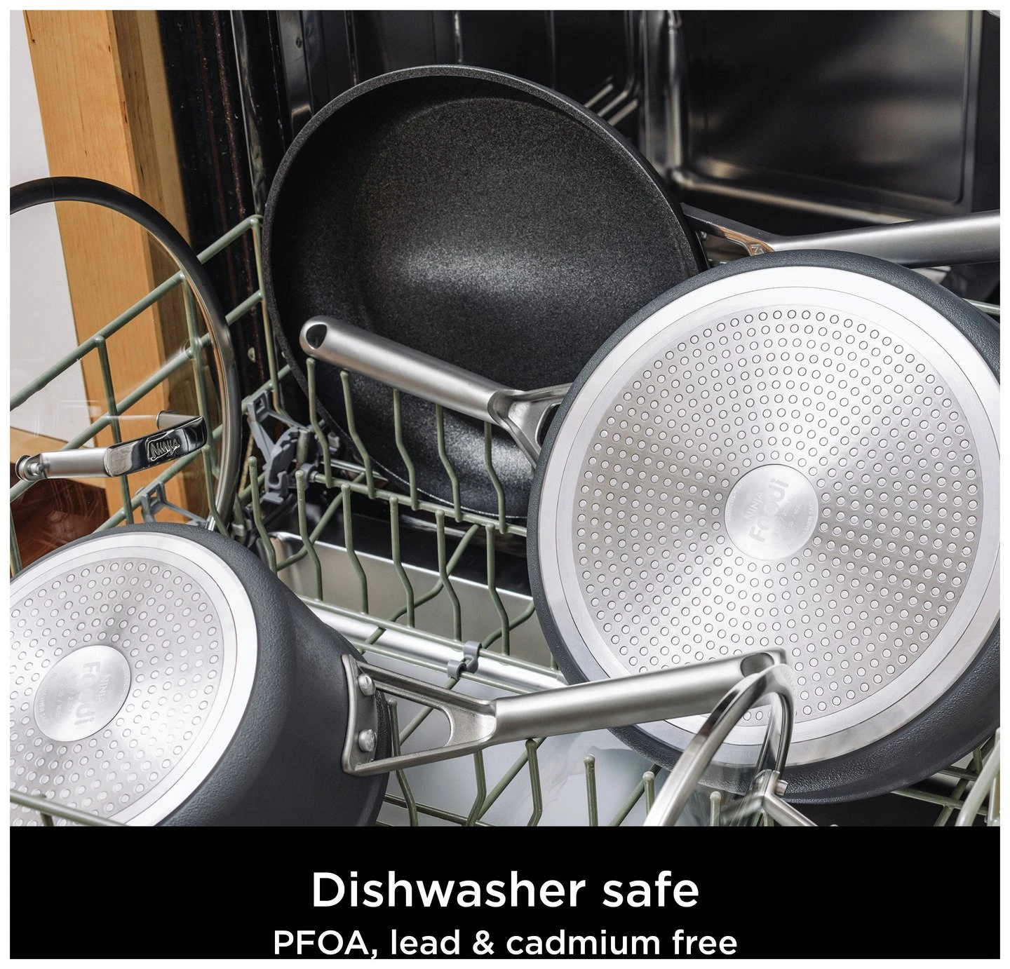 Ninja Zerostick Stackable 3 Piece Non Stick Pan Set - Image 5