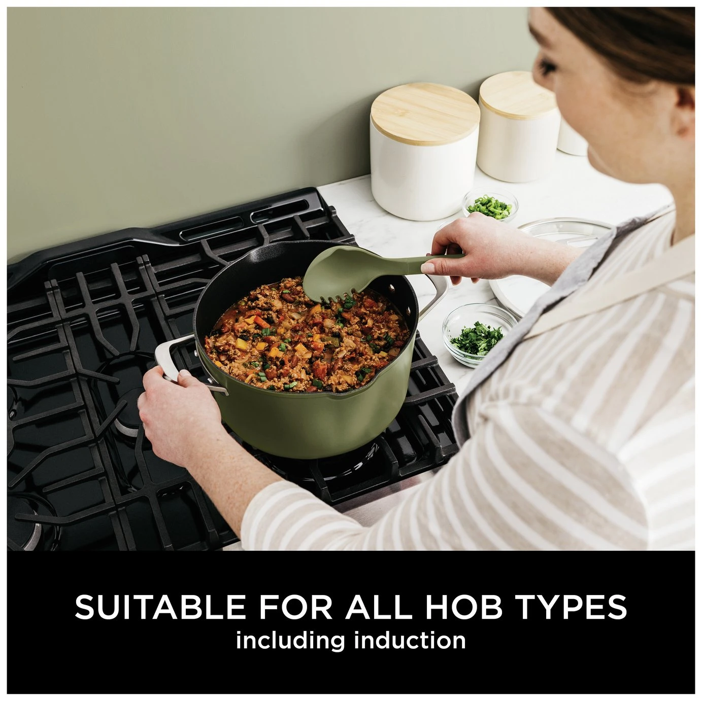 Ninja Zerostick 30cm Non Stick Aluminium Possible Pot -Green - Image 7