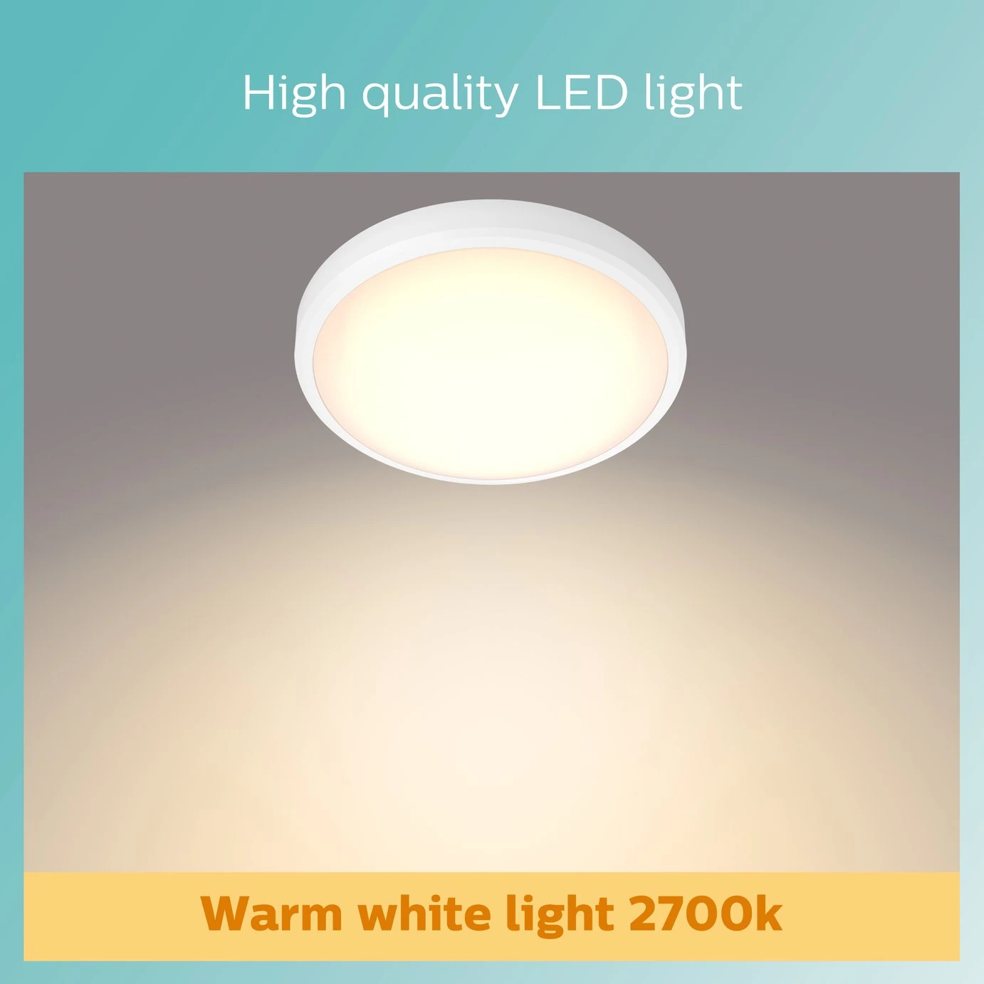 Philips Doris Bathroom Luminaire Flush To Ceiling Light - Image 3