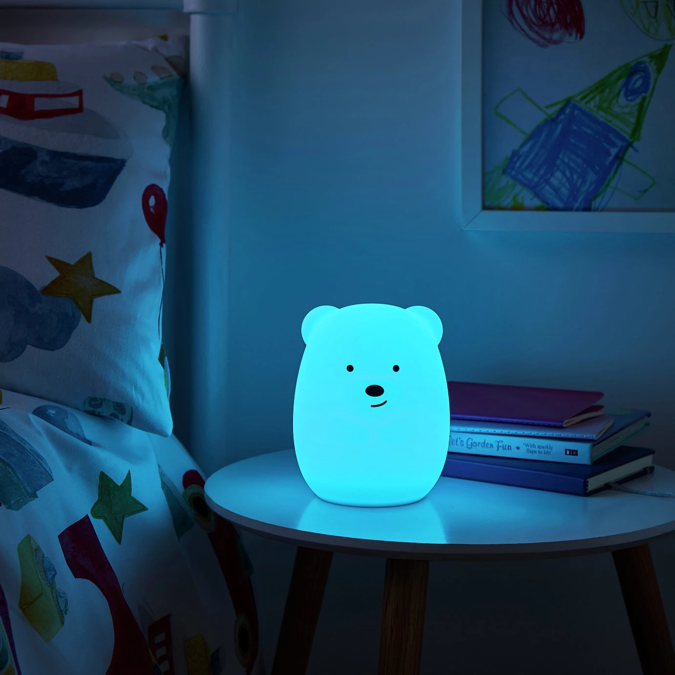Glow Kids Bear Silicone Night Table Light - Multicoloured - Image 6