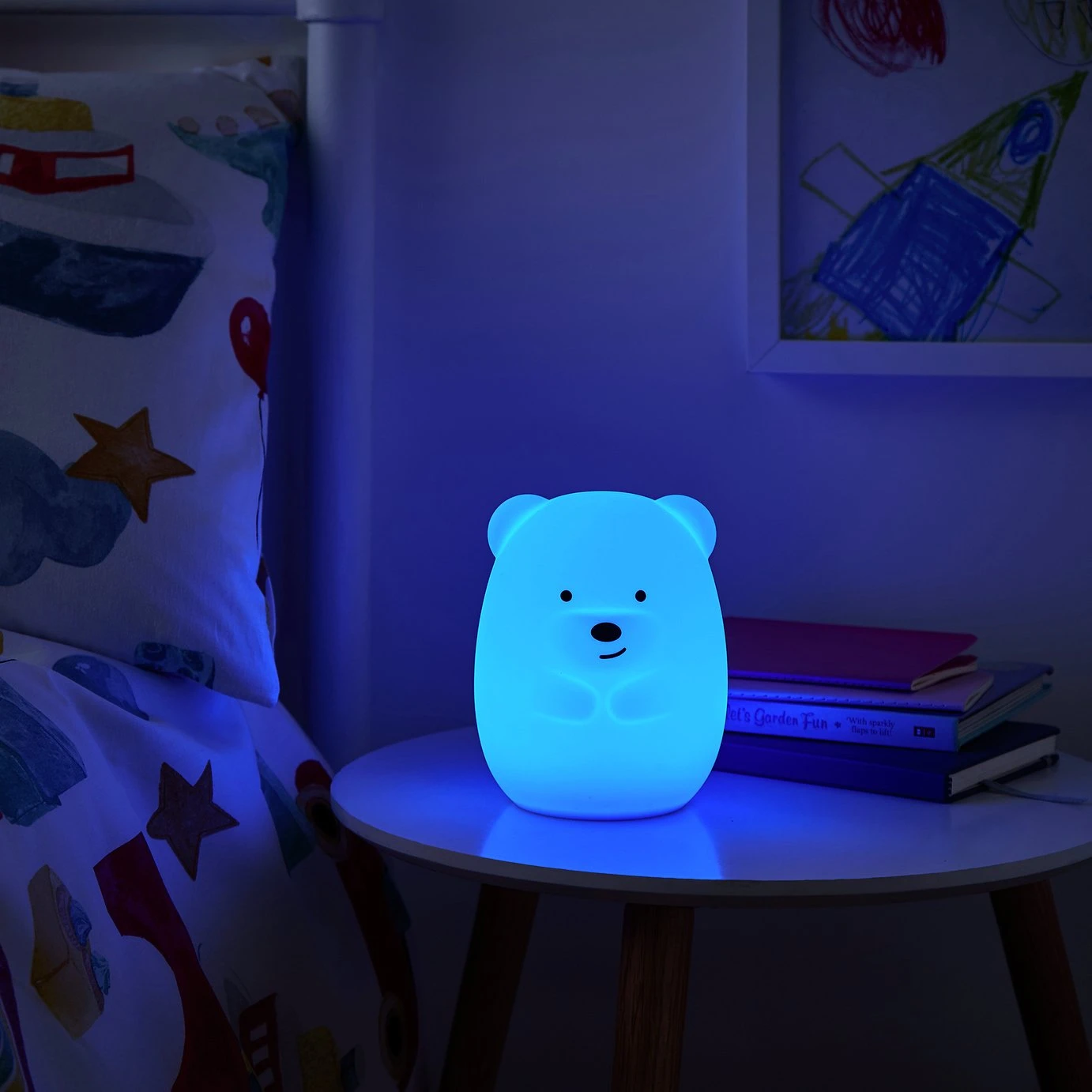 Glow Kids Bear Silicone Night Table Light - Multicoloured - Image 8