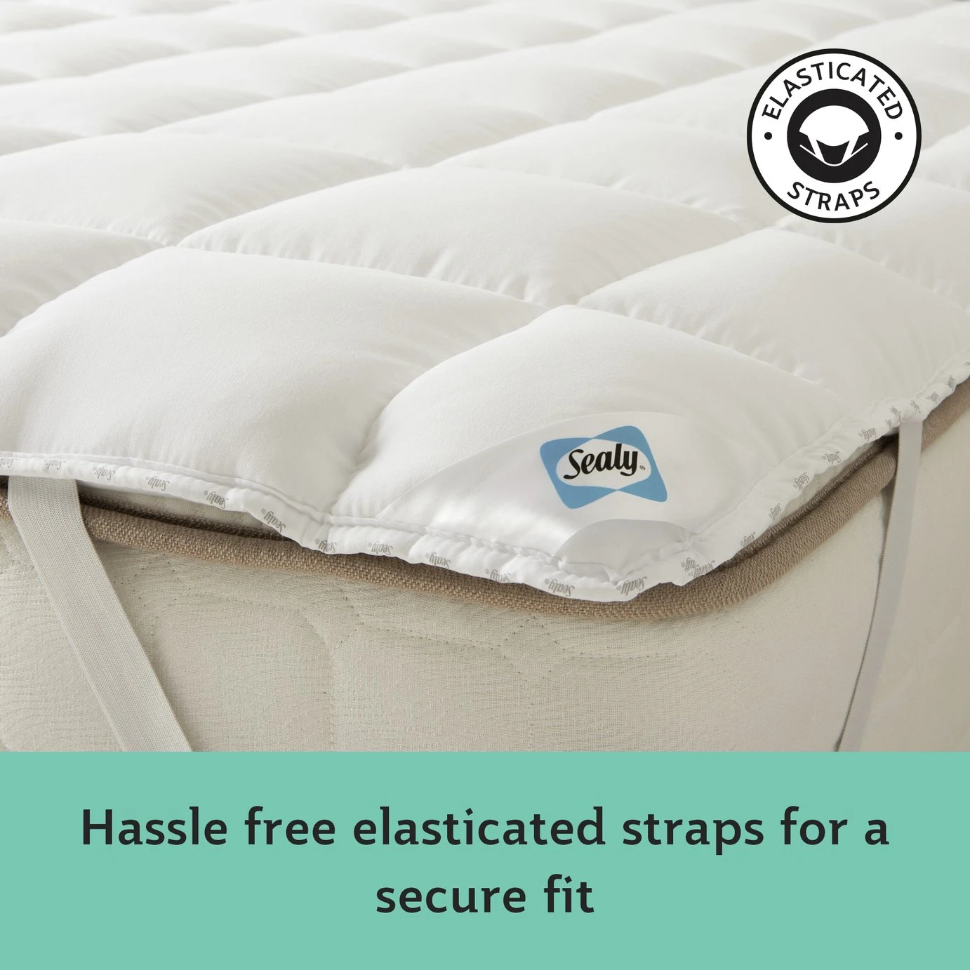 Sealy Anti Allergy Hollowfibre Mattress Topper - Double - Image 5