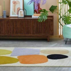 Habitat Geometric Cut Pile Rug - 120X170cm - Multicoloured