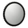 Habitat Beaded Round Wall Mirror - Black - 70x70cm