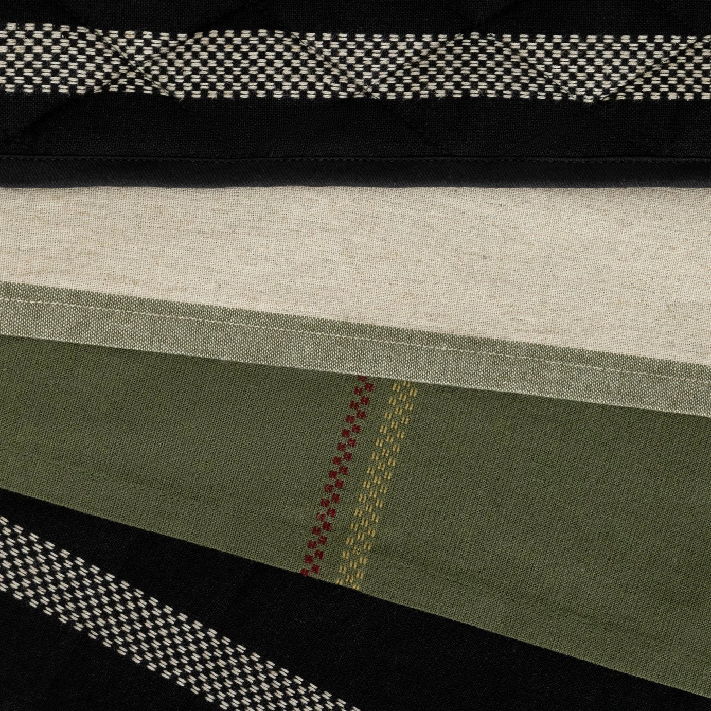 Habitat Woven Check And Stripe Textile Set - Image 4