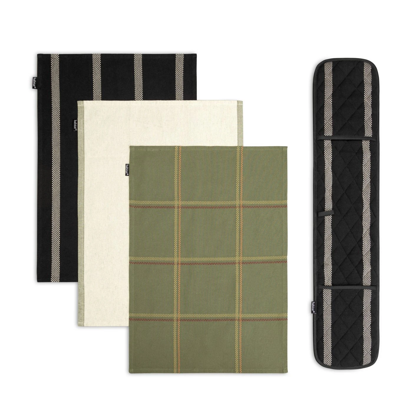 Habitat Woven Check And Stripe Textile Set - Image 5