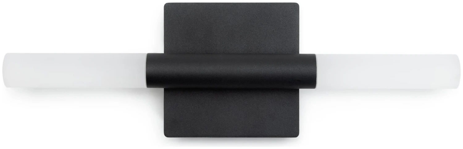 Habitat Metal 2 Light LED Bathroom Wall Light - Black - Image 2