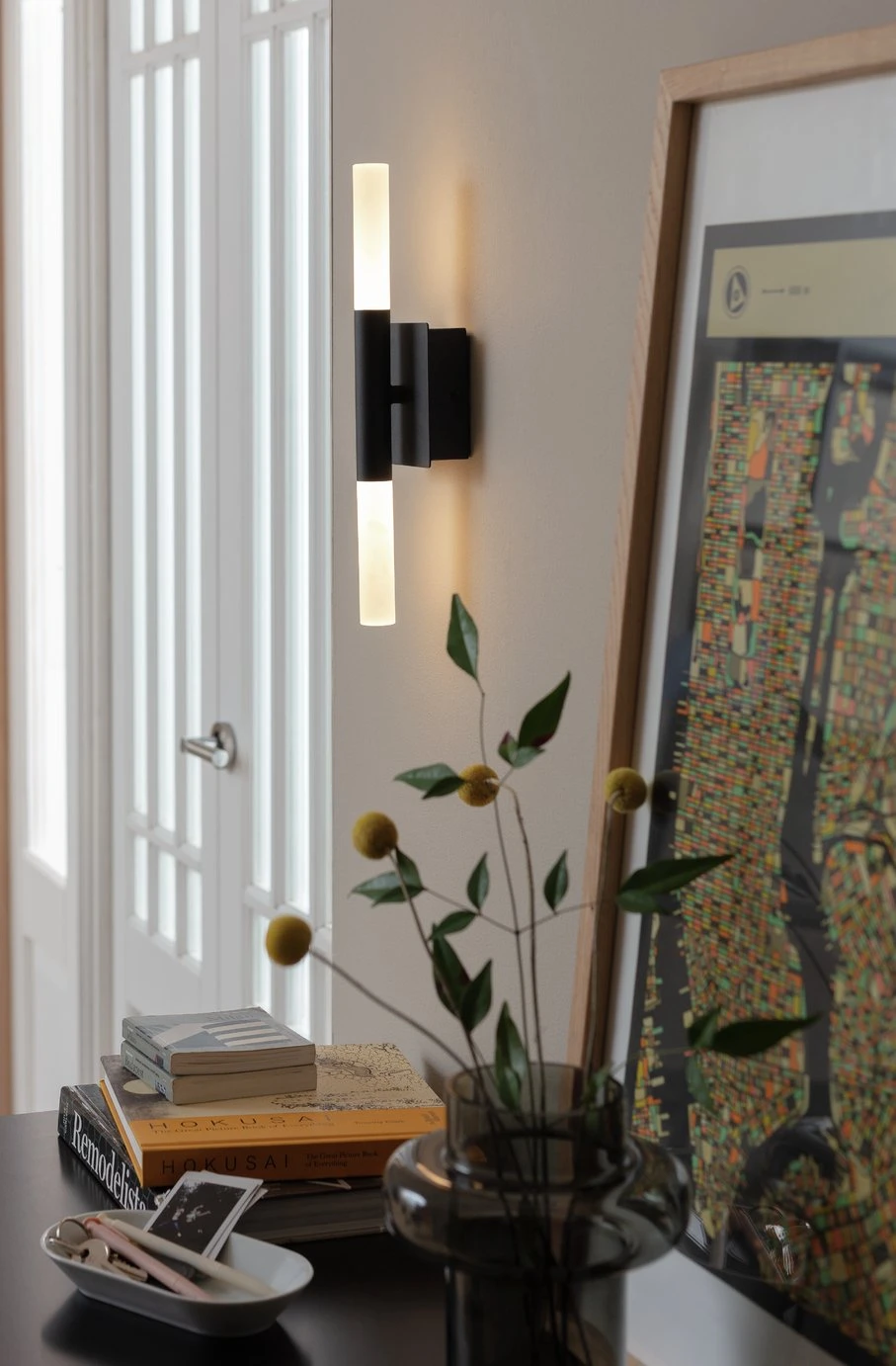 Habitat Metal 2 Light LED Bathroom Wall Light - Black - Image 6