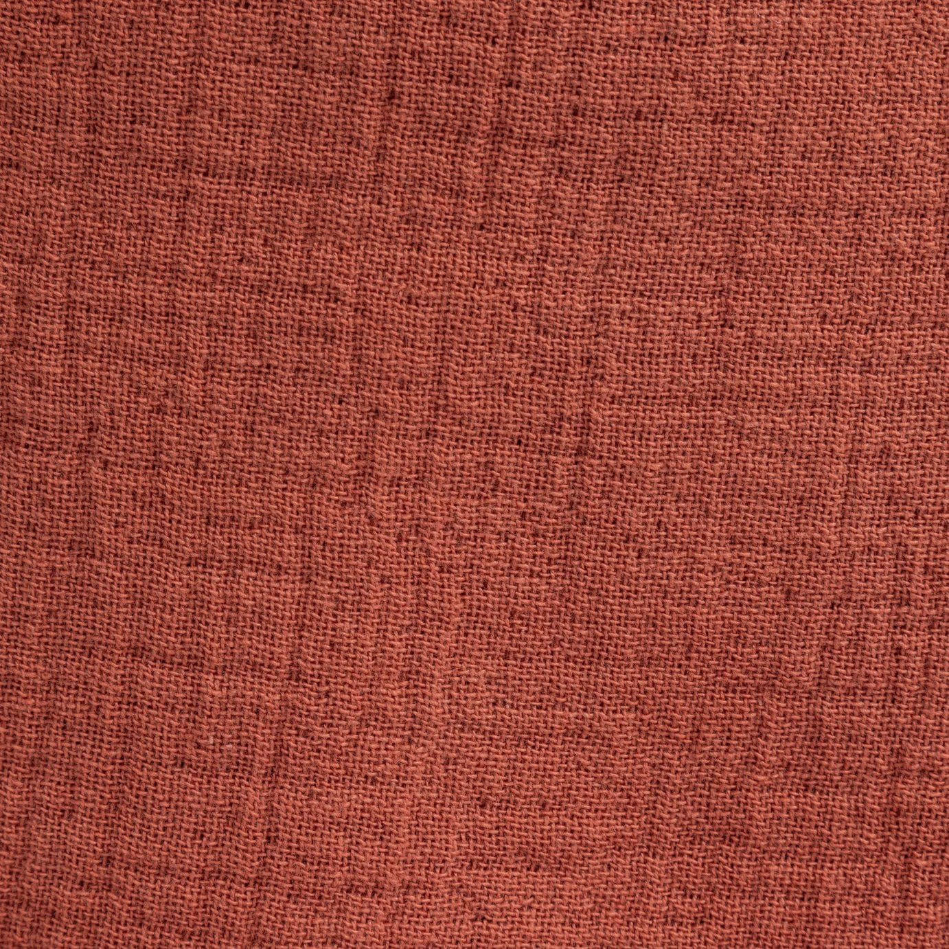 Habitat Cotton Plain Textured Throw - Terracotta - 150x200cm - Image 2