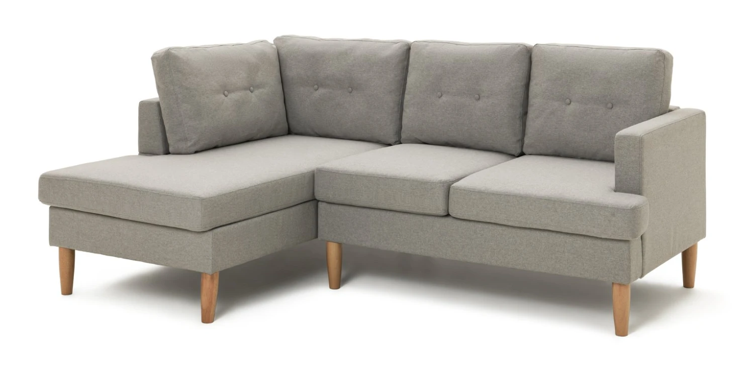 Habitat Joshua Self Assembly Left Hand Corner Sofa - Grey