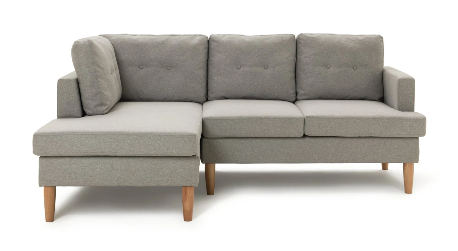 Habitat Joshua Self Assembly Left Hand Corner Sofa - Grey - Image 5