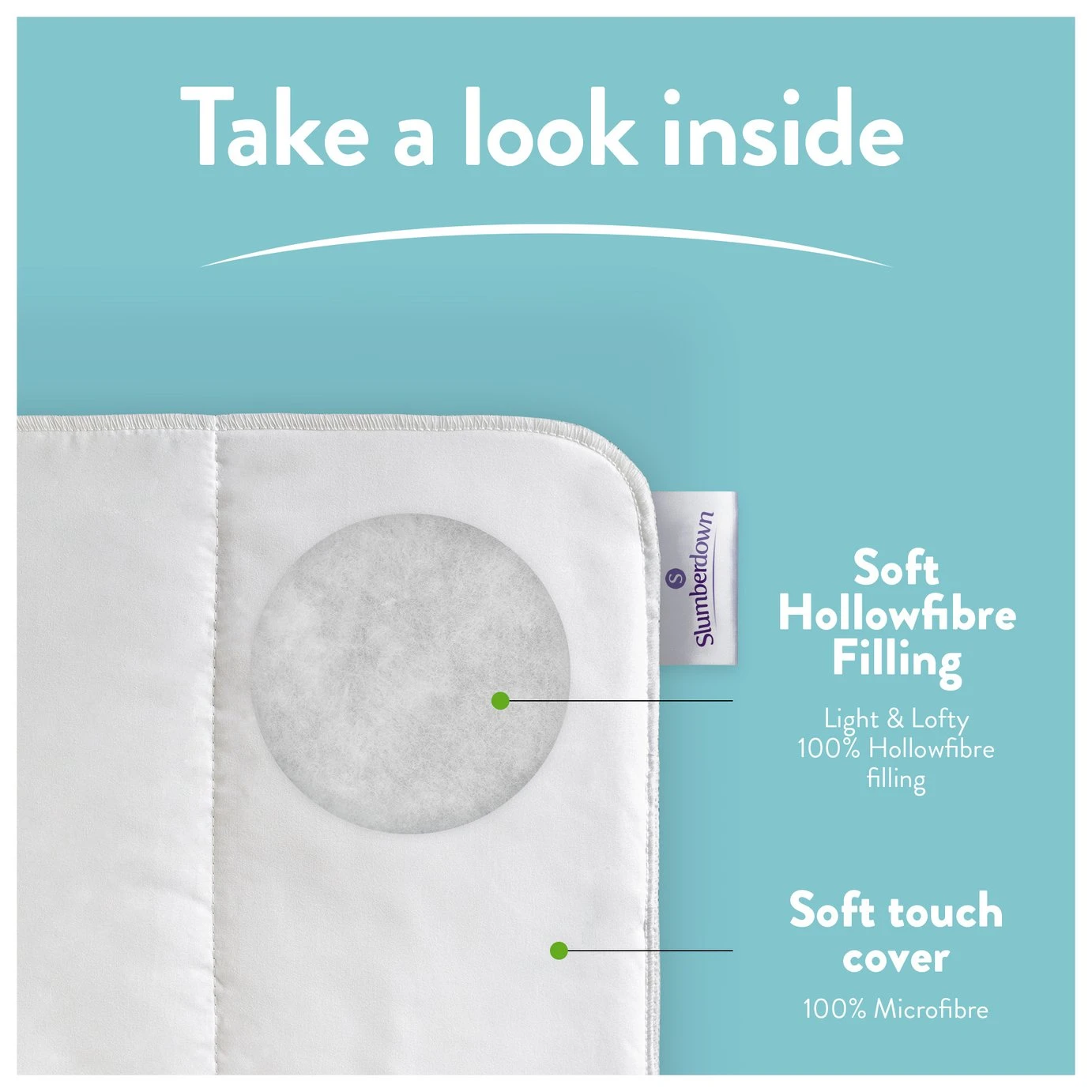 Slumberdown Light & Cool 1 Tog Duvet - Single - Image 3