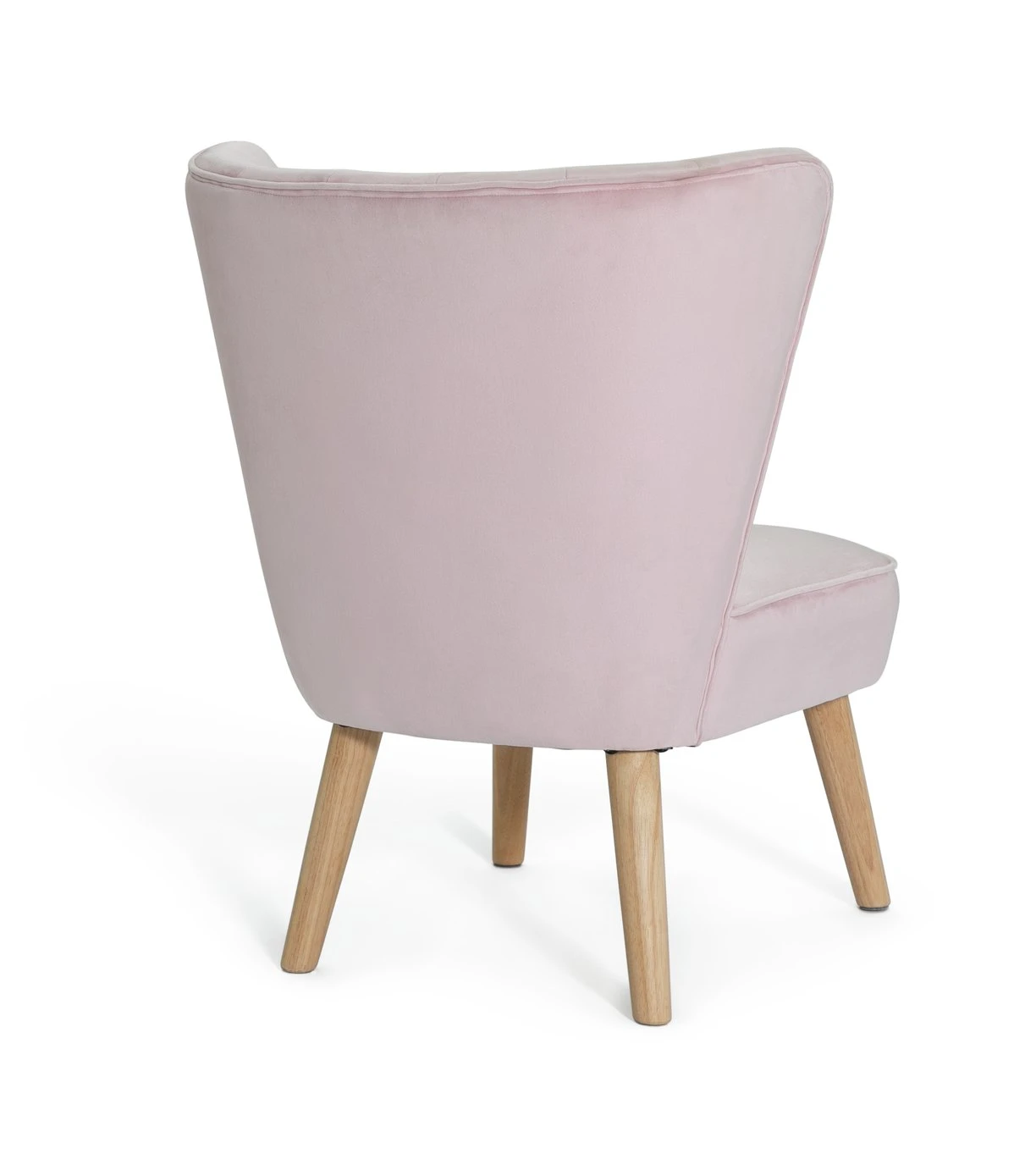 Habitat Alexis Velvet Cocktail Chair - Pink - Image 6