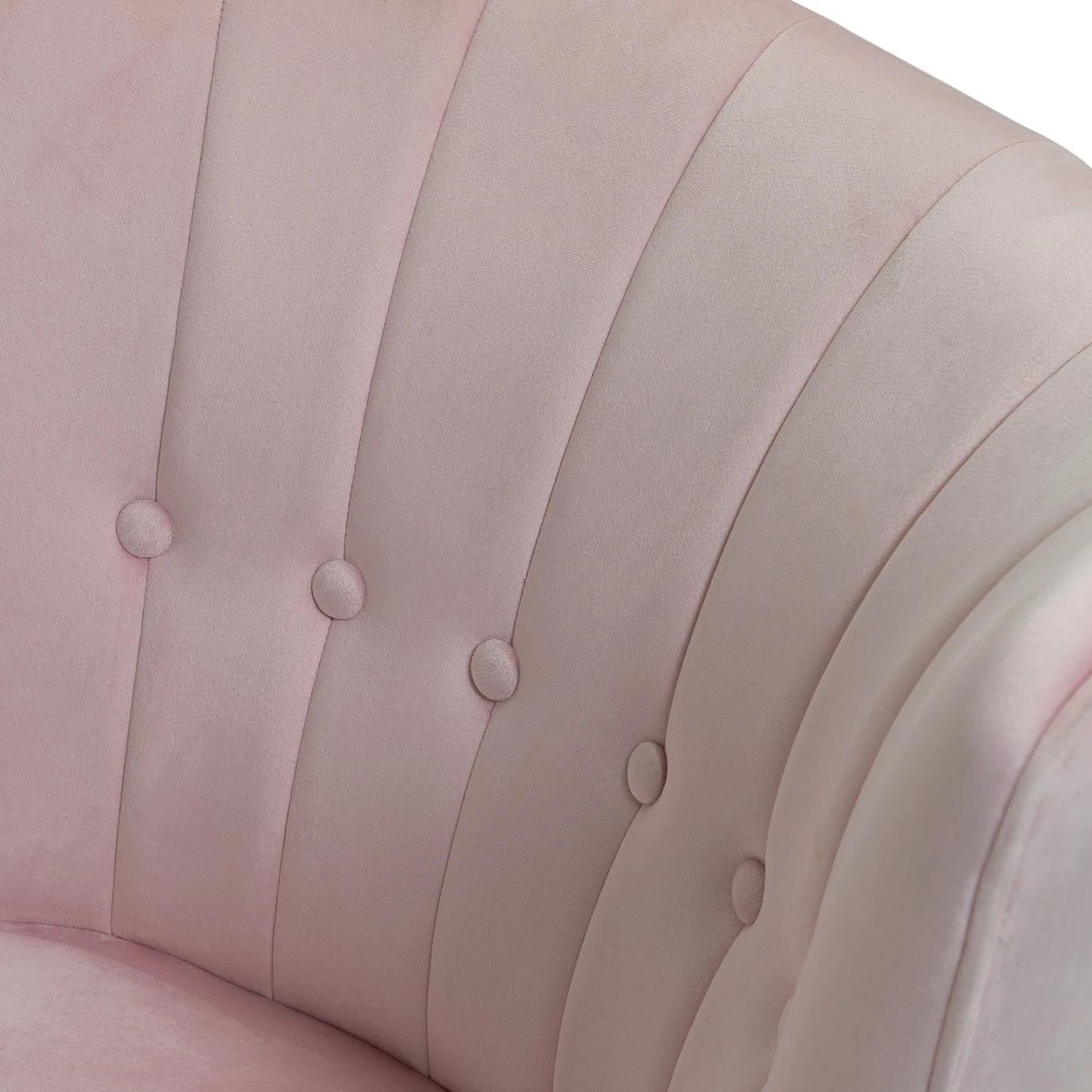 Habitat Alexis Velvet Cocktail Chair - Pink - Image 8