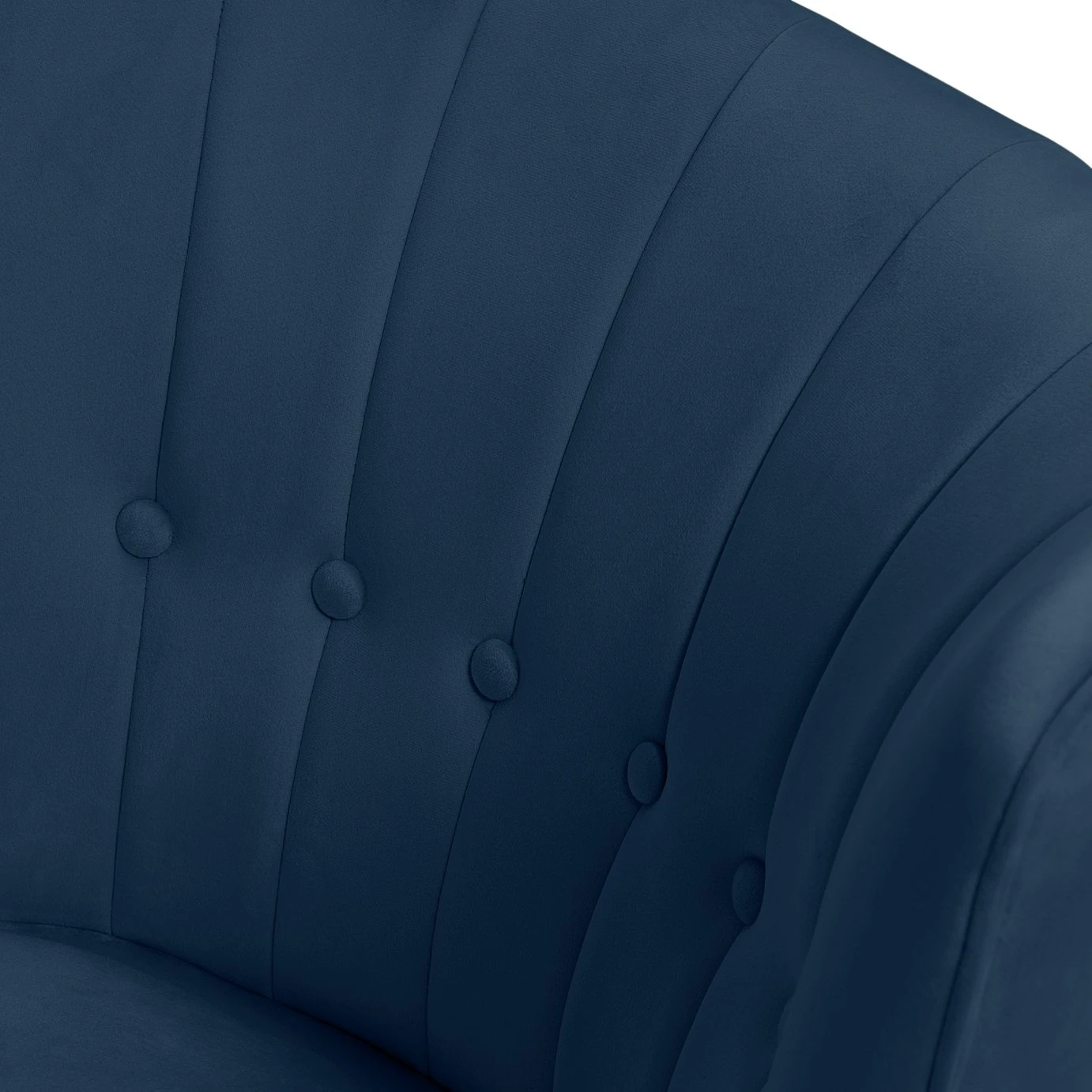Habitat Alexis Velvet Cocktail Chair - Navy - Image 8