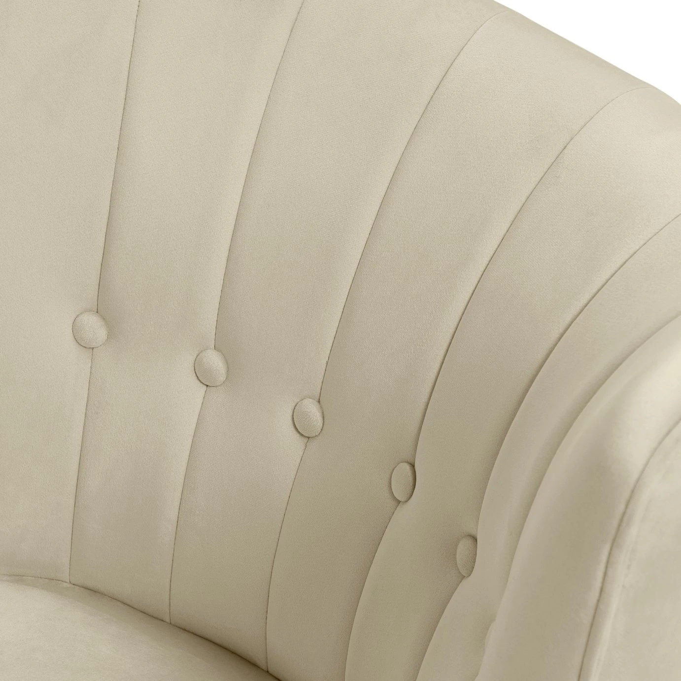 Habitat Alexis Velvet Cocktail Chair - Cream - Image 8
