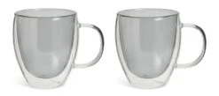 Habitat Double Walled Set Of 2 Coffee Cup - Grey
