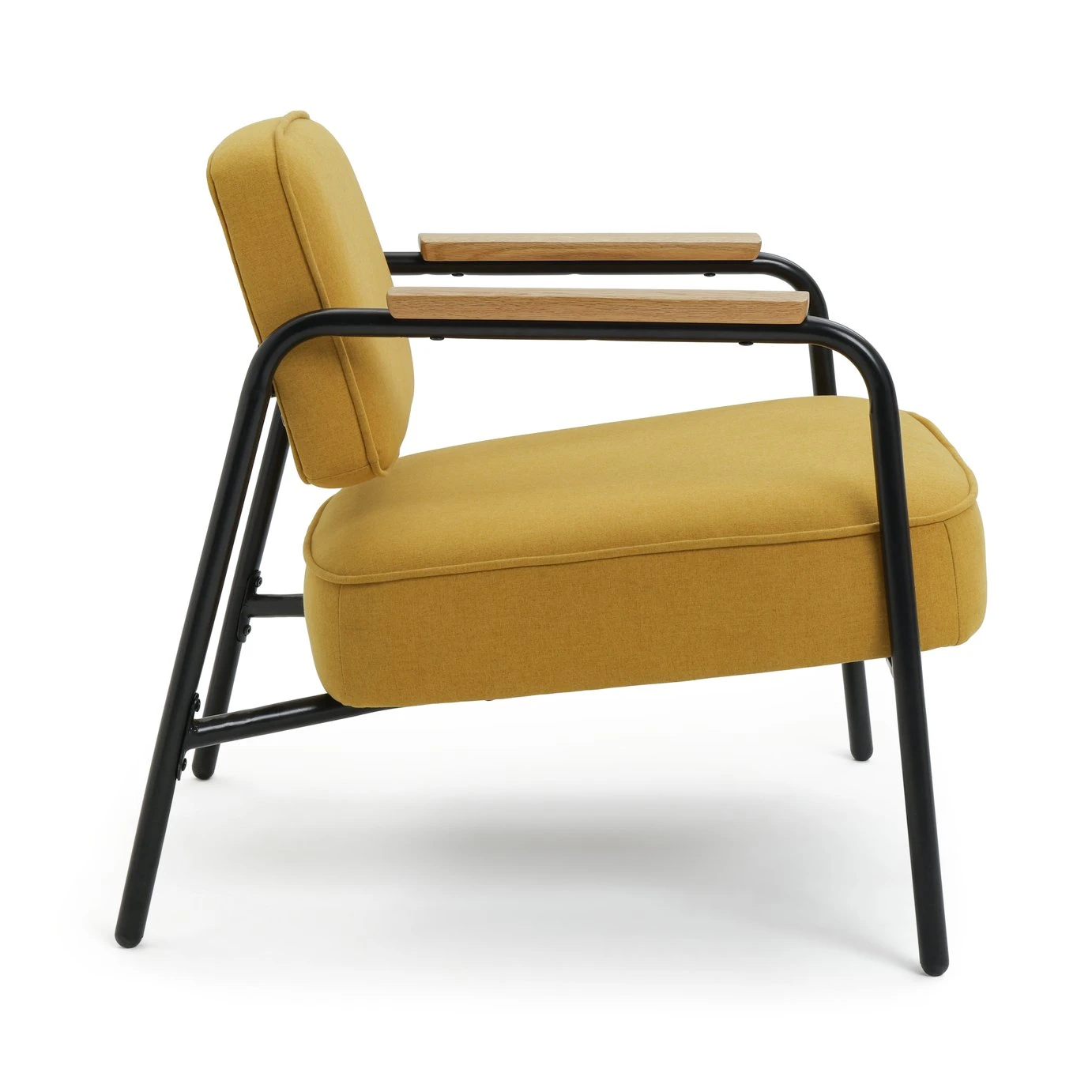 Habitat Jesper Fabric Accent Chair - Yellow - Image 7