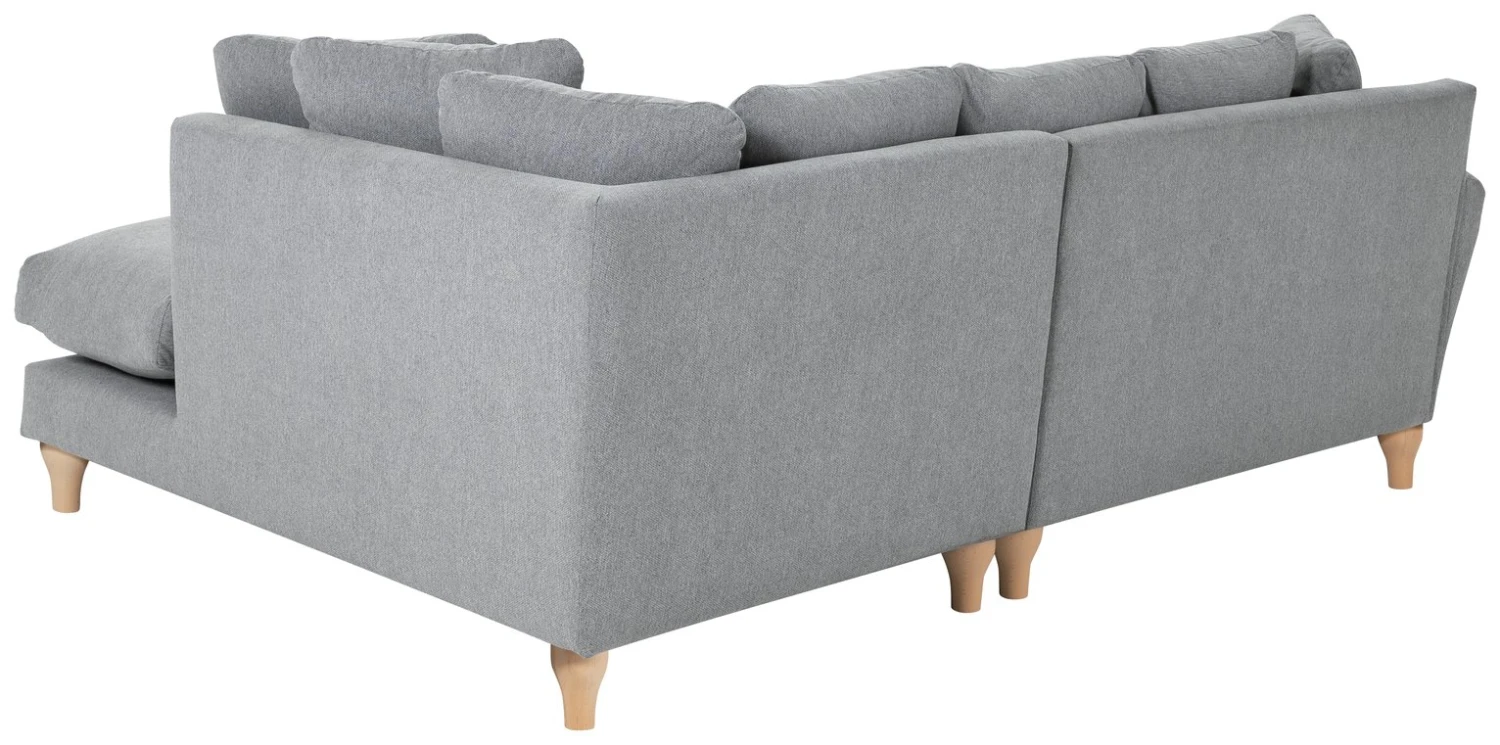 Habitat Carrie Fabric Right Hand Corner Chaise Sofa - Grey - Image 6
