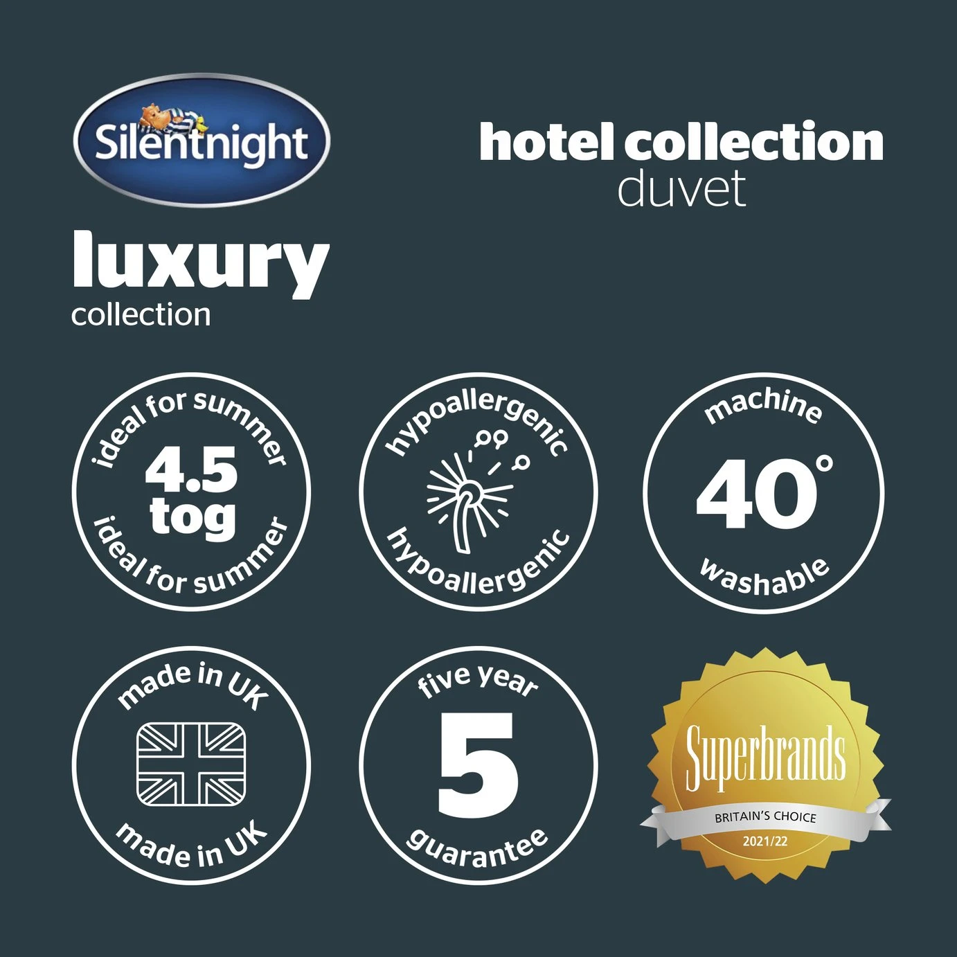 Silentnight Hotel Collection 4.5 Tog Duvet - Single - Image 9