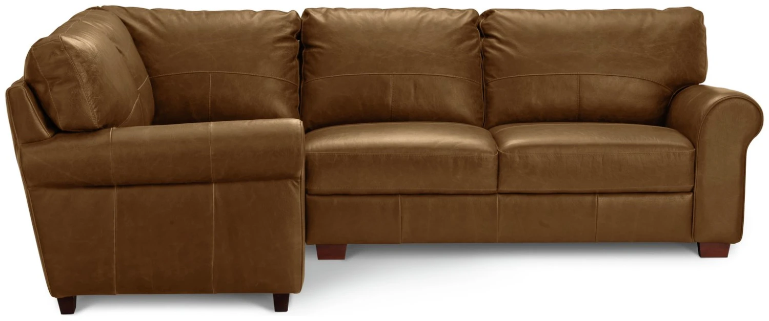 Habitat Salisbury Leather Right Hand Corner Sofa - Tan - Image 2