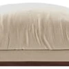 Swoon Denver Velvet Ottoman Footstool - Taupe