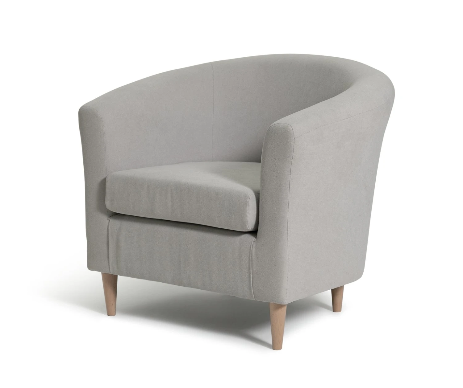 Habitat Fabric Tub Chair - Natural - Image 5