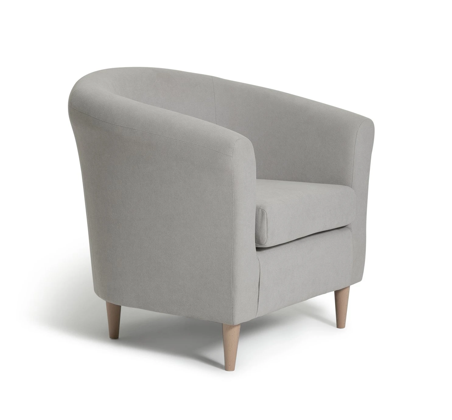 Habitat Fabric Tub Chair - Natural - Image 7
