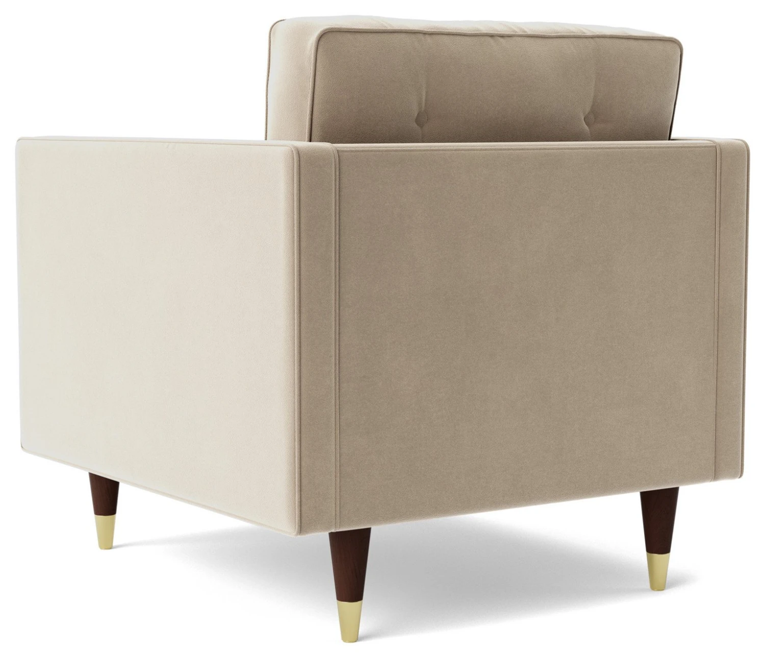 Swoon Porto Velvet Armchair - Taupe - Image 7