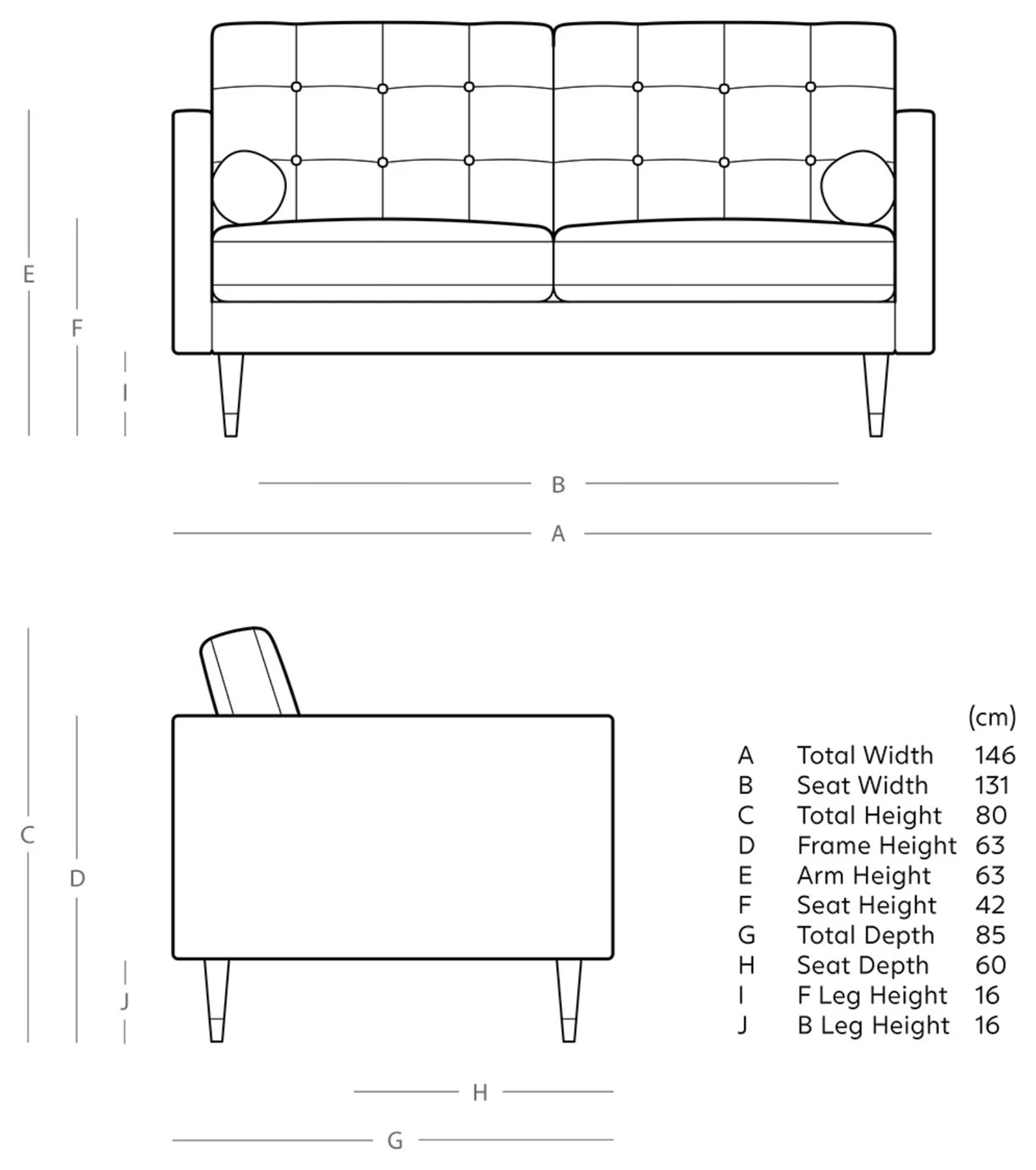 Swoon Porto Velvet 2 Seater Sofa - Taupe - Image 4