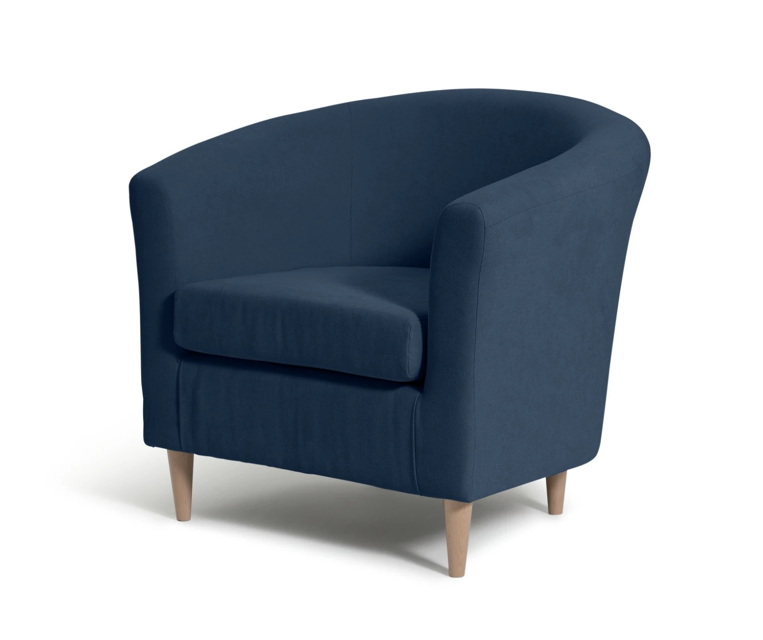 Habitat Fabric Tub Chair - Navy - Image 4