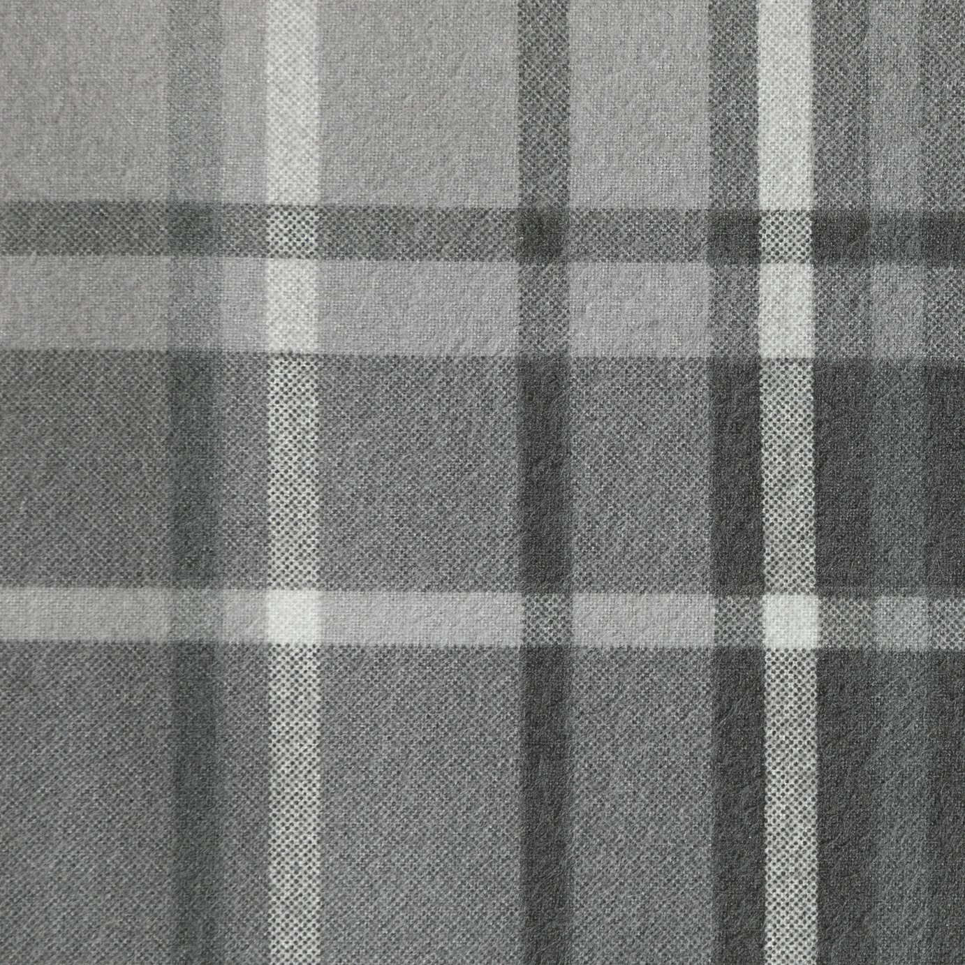 Habitat Grey Brushed Check Bedding Set - Single - Image 2