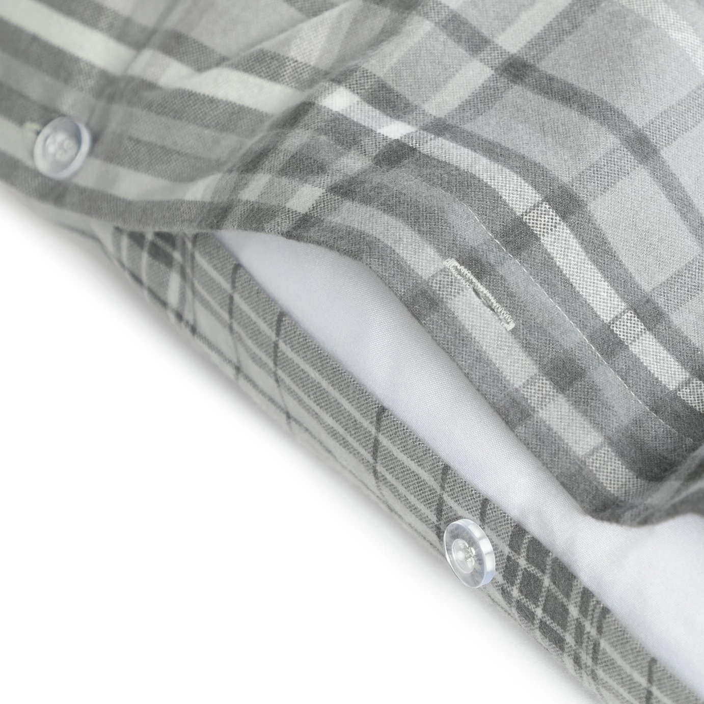 Habitat Grey Brushed Check Bedding Set - Single - Image 6