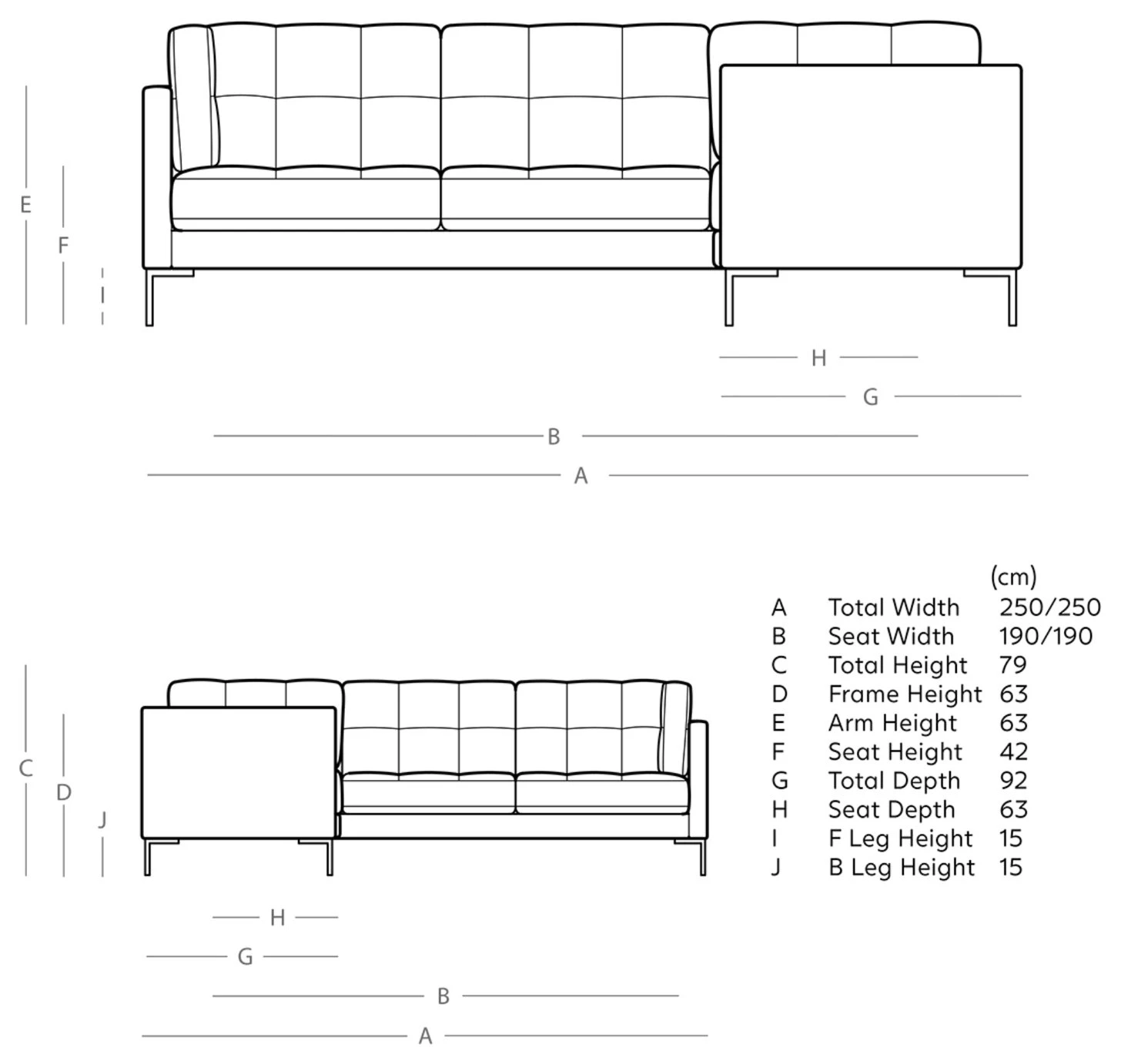 Swoon Landau Velvet 5 Seater Corner Sofa - Ink Blue - Image 4