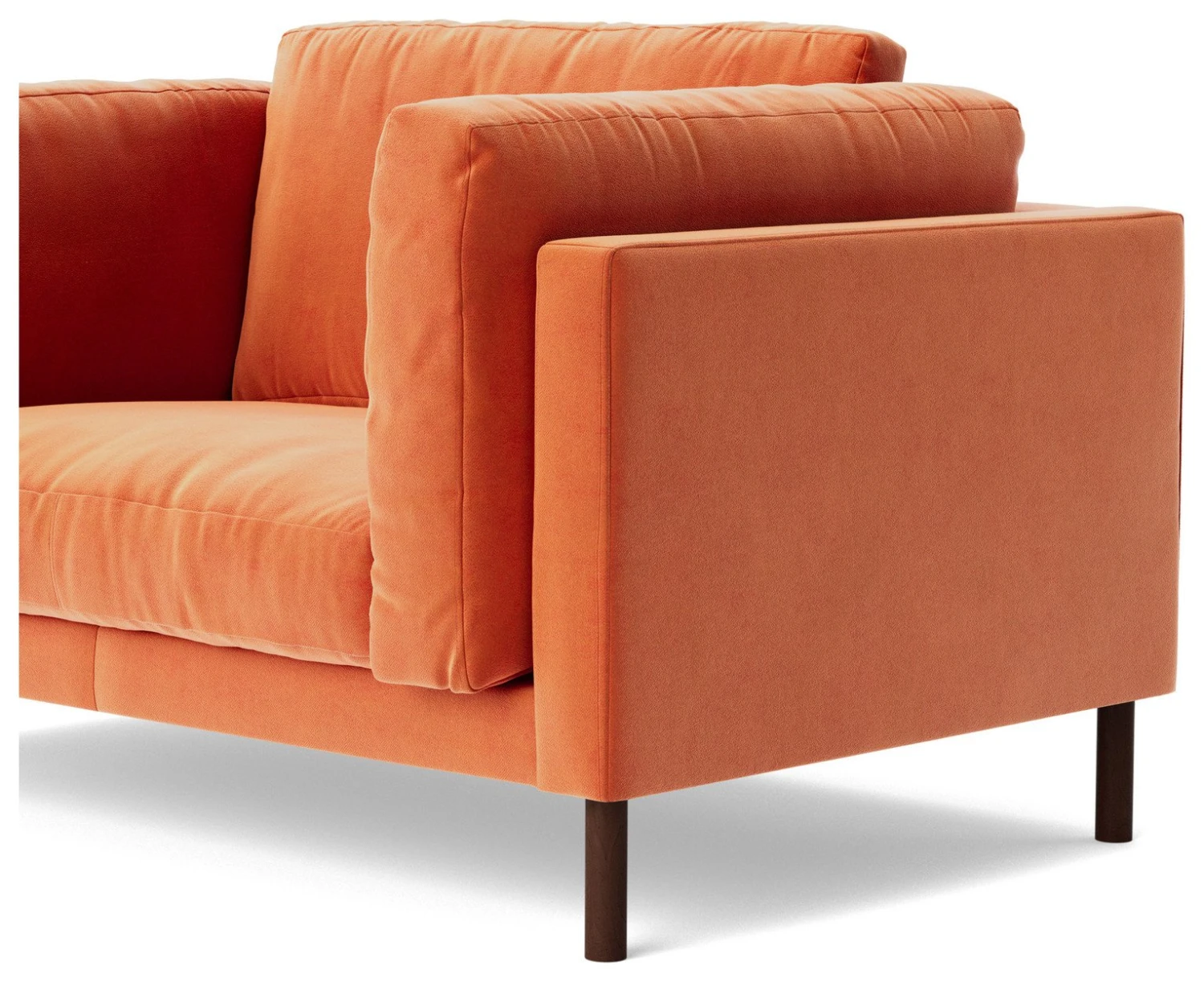 Swoon Munich Velvet Cuddle Chair - Burnt Orange - Image 7