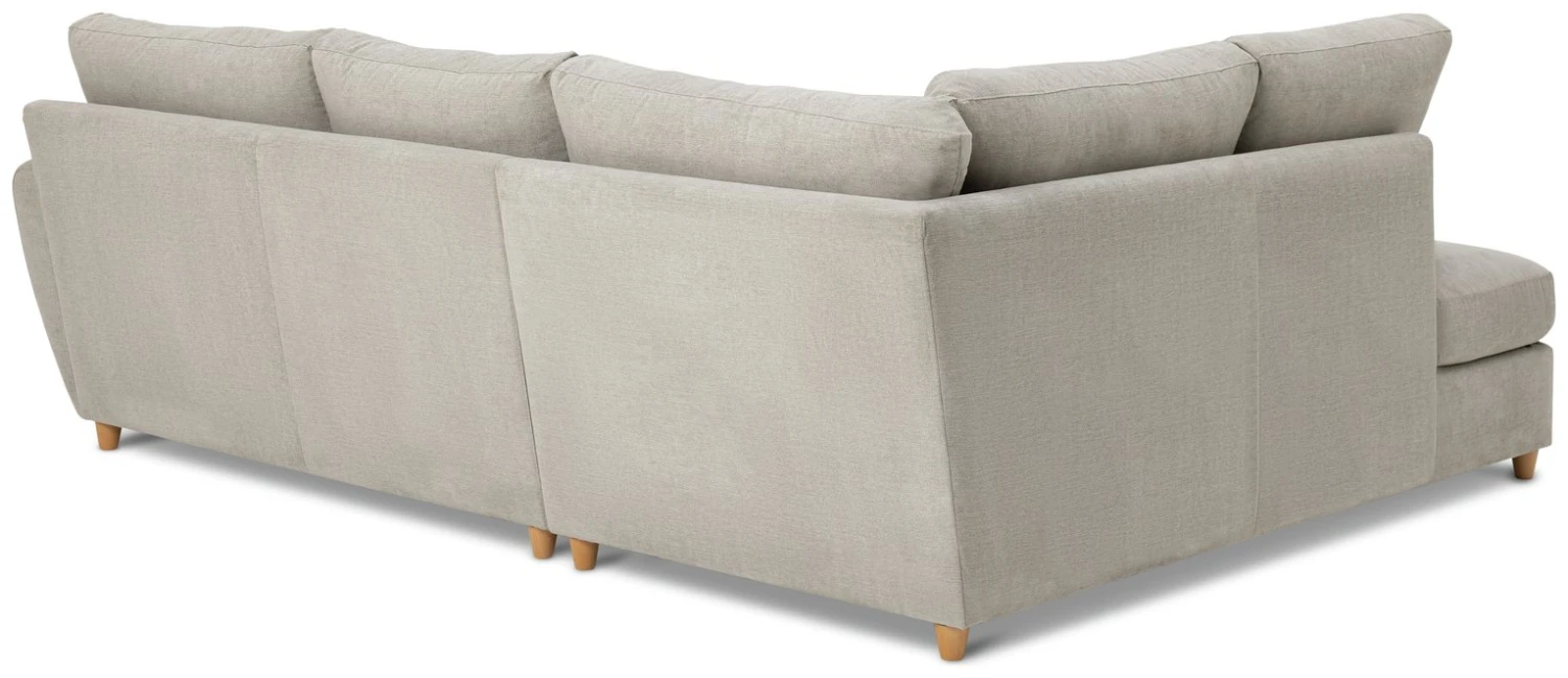 Habitat Ashford Fabric Left Corner Chaise Sofa - Grey - Image 7