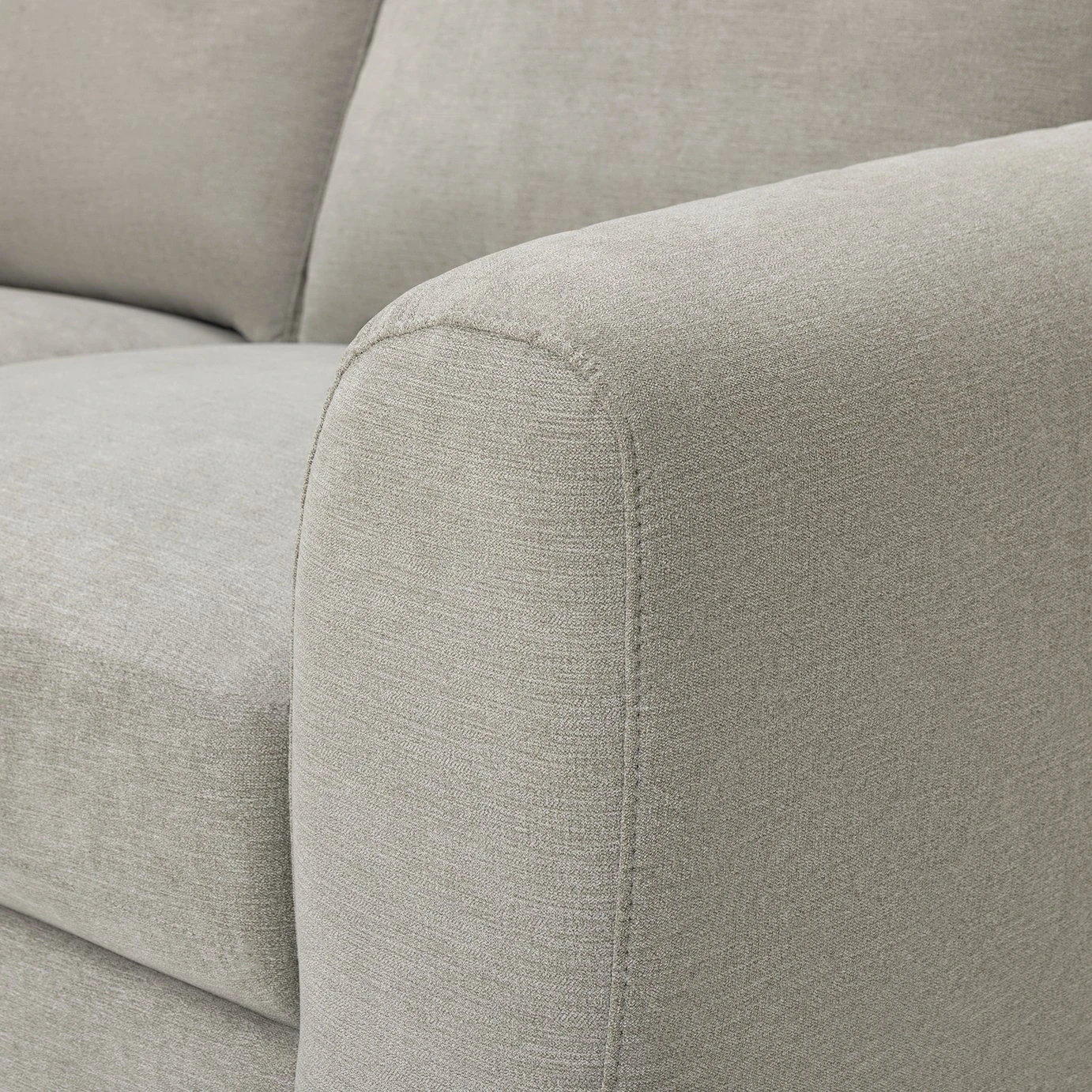 Habitat Ashford Fabric Left Corner Chaise Sofa - Grey - Image 9