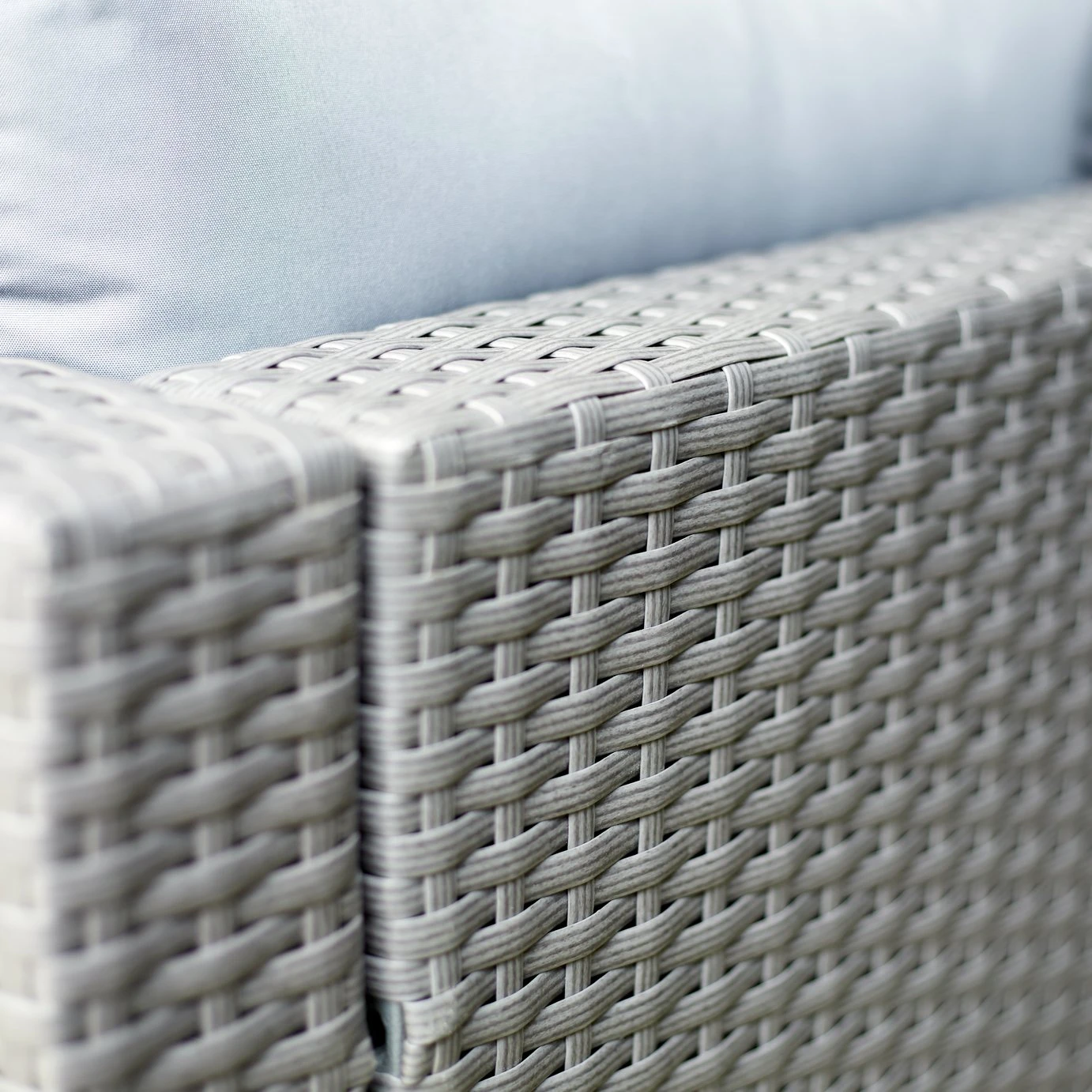 Habitat 4 Seater Rattan Effect Garden Sofa Set - Grey - Image 12