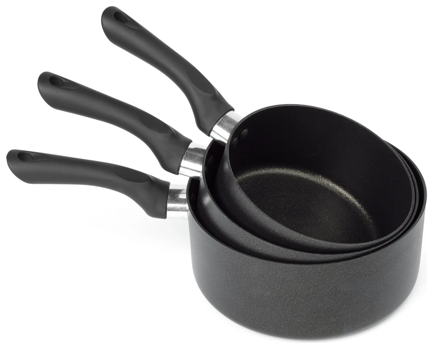 Russell Hobbs Diamond Stone 5 Piece Aluminium Saucepan Set - Image 2