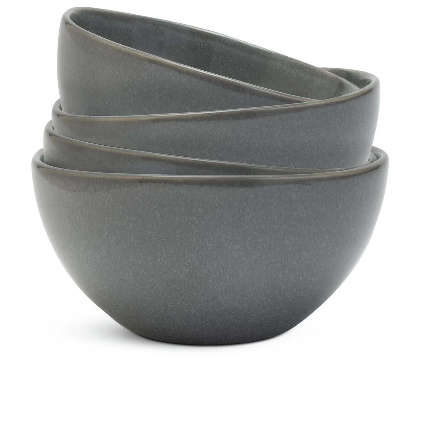 Habitat 12 Piece Stoneware Dinner Set - Grey - Image 5