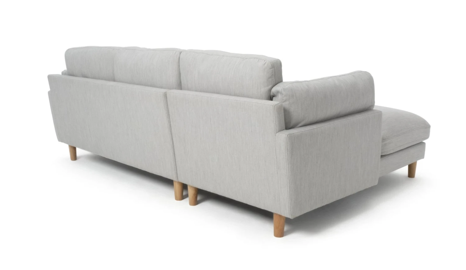 Habitat Salome Fabric Left Hand Corner Chaise Sofa - Grey - Image 7