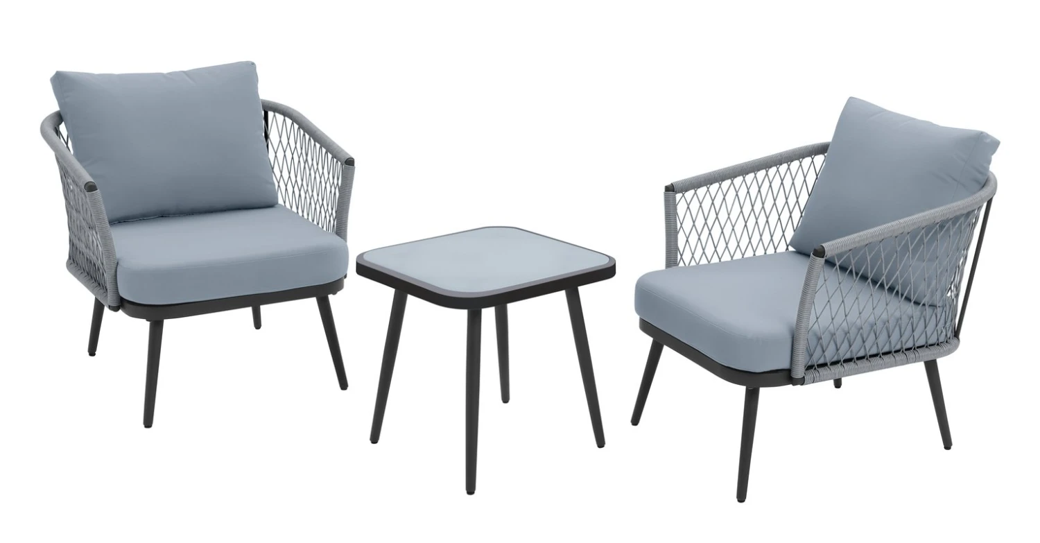 Habitat Somerset 2 Seater Rattan Effect Garden Bistro Set