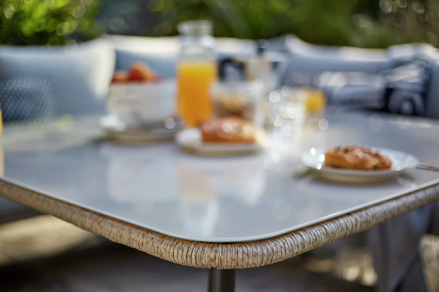 Habitat Malta 6 Seater Rattan Effect Garden Corner Sofa Set - Image 6