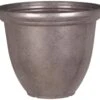 Terrastyle 45cm Plastic Metalic Silver Planter