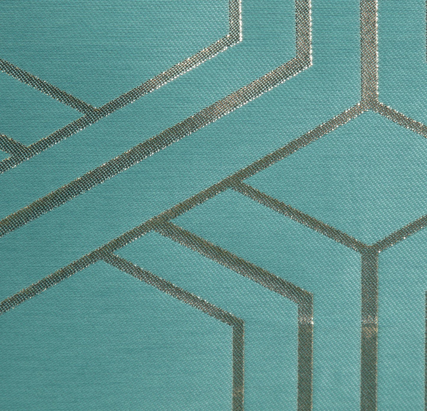 Habitat Geo Jacquard Teal Bedding Set - Double - Image 2