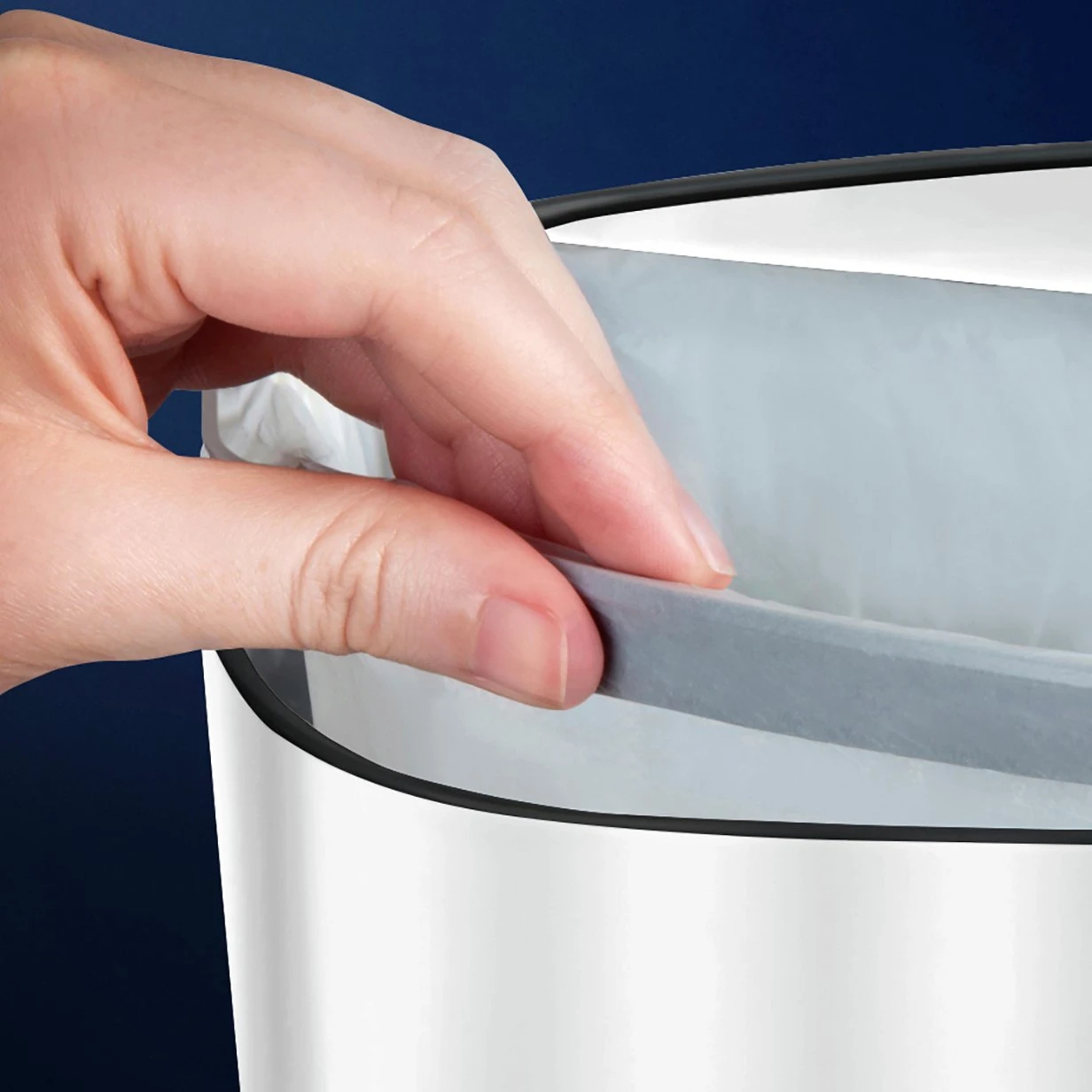 Tower 58 Litre Sensor Bin - Rose Gold And White - Image 4