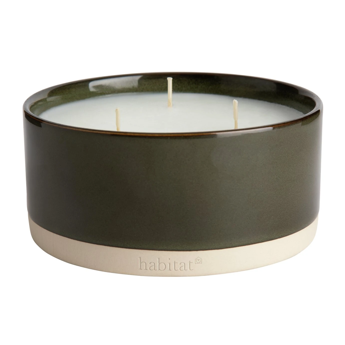 Habitat Large Ceramic Candle - Gardenia & Rose - Image 3